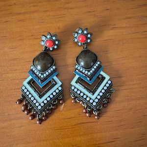 Southwestern Style Drop Earrings